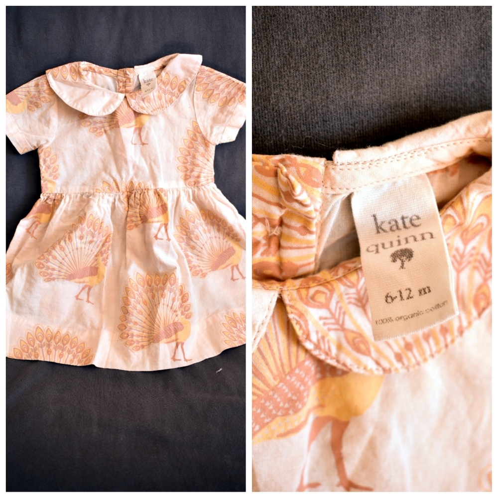 short sleeve peterpan dress - OC woven